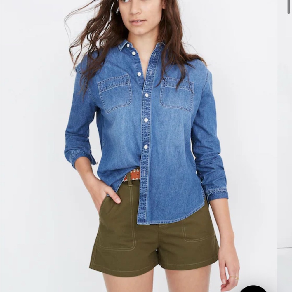 Madewell Blue Button-Down Shirt